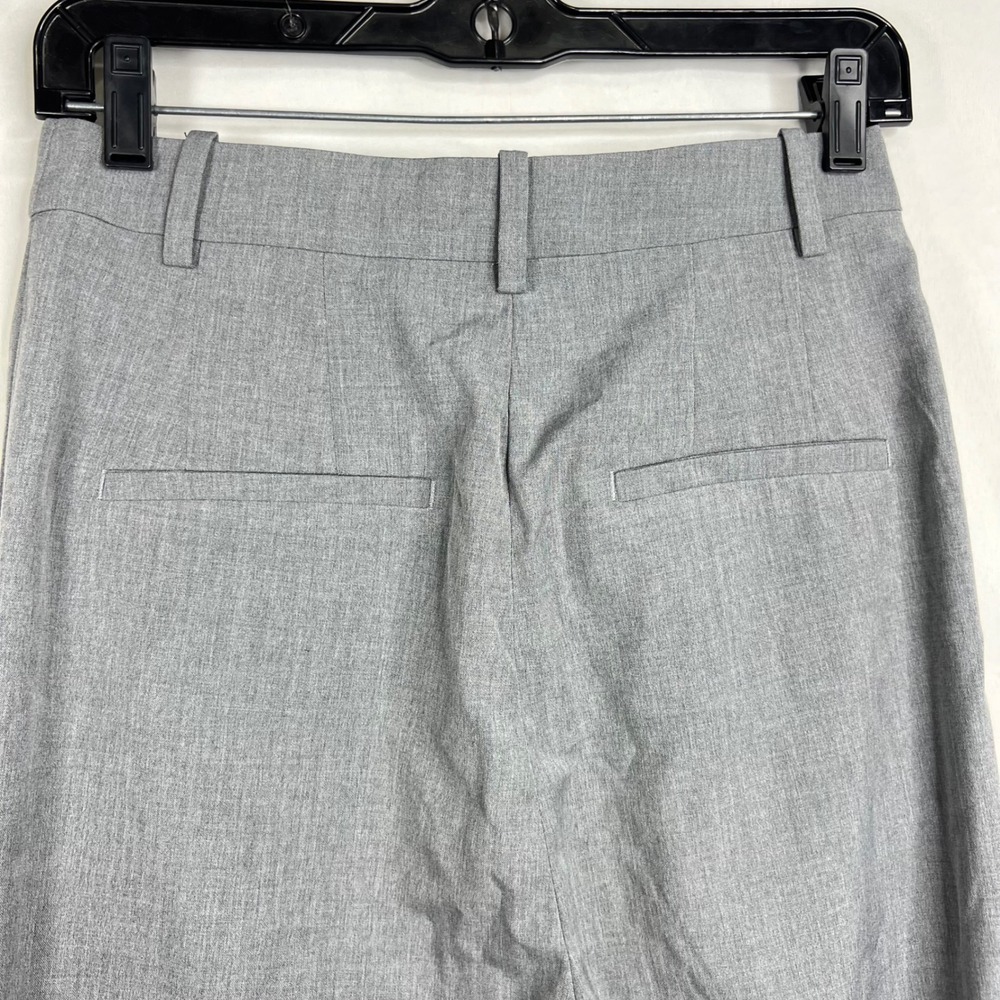 H&M Gray Wide Leg Trousers Women Size 4 Pleated High Rise 90s Minimalism Clean - Picture 5 of 10